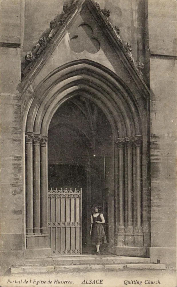 Portal da Igreja de Husseren — Alsace — editor não identificado - Frente