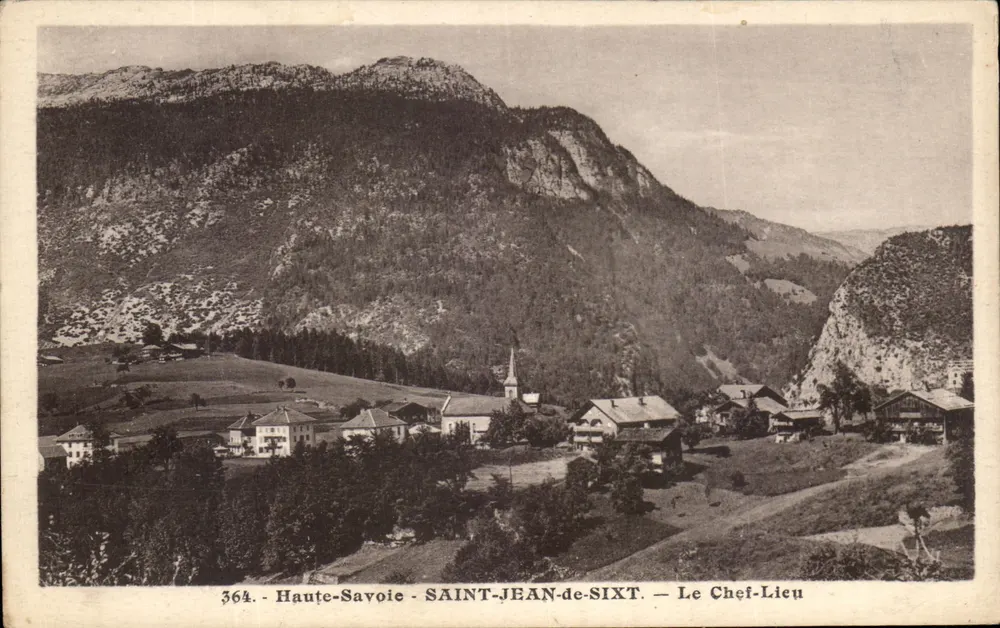 Saint-Jean-de-Sixt — Der Dorfzentrum — Haute-Savoie - Vorderseite
