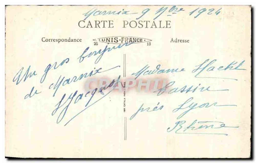 Savoie — Umgebung von Yenne — Rhône-Pass — La Maladière, Route de - Rückseite