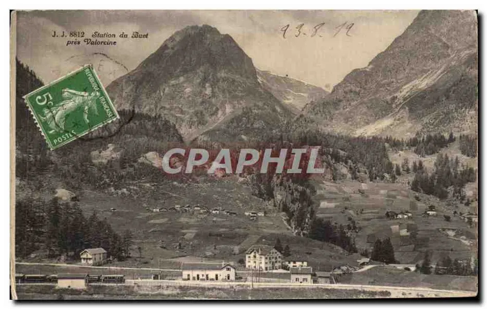 Estação do Buet perto de Valorcine — vista panorâmica — J.J. 8812 - Frente