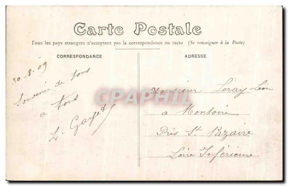Sarthe — Castelo de Dangeul — Foto J. Bouyssou - Verso