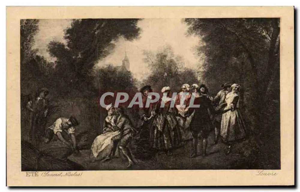 Verão (Lamorel, Nicolas) — reprodução de uma obra do Louvre — editor não identificado - Frente