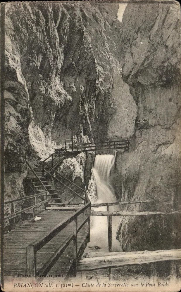 BRIANÇON (alt. 1.321m) — Chute de la Serverette sous le Pont Baldy — Durand-Saroyat, edit. - Vorderseite