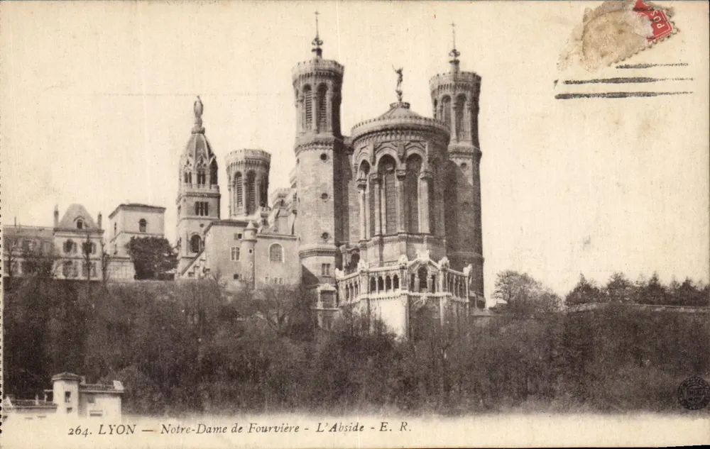 LYON — Nossa Senhora de Fourvière — A Abside — E. R. — n° 264 - Frente