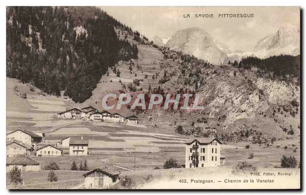 Pralognan — Caminho da Vanoise — Ph. Pittier, Annecy - Frente