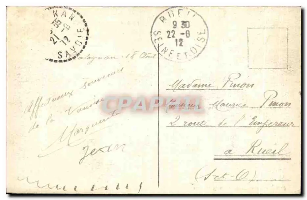 Pralognan y el Col de la Vanoise — La Savoie pittoresca — Fot. Pilttier, Annecy, n° 919 - Reverso