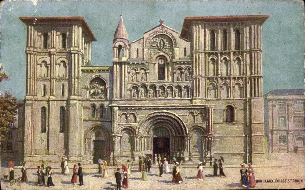 Bordeaux — Igreja de Santa Cruz — Raphael Tuck & Fils - Frente