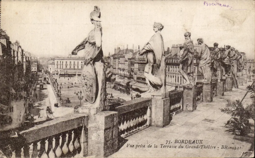 Ansicht von der Terrasse des Grand-Theaters — Bordeaux — BR-341 - Vorderseite