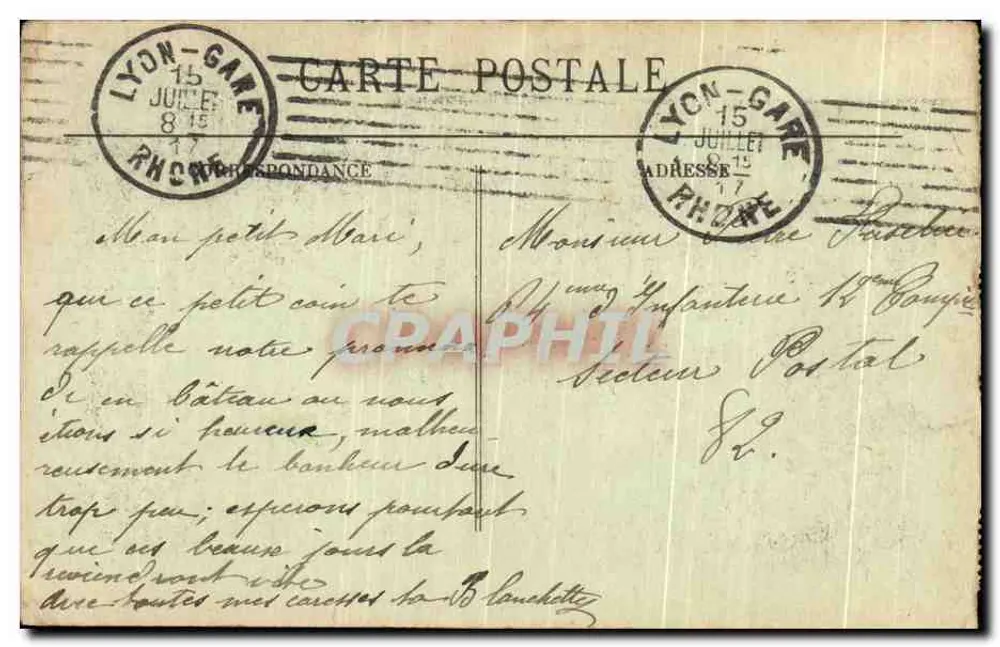 LYON — Parc de la Tête d'Or — Der Schwanenwinkel — E. R. — A. THORIAT - Rückseite