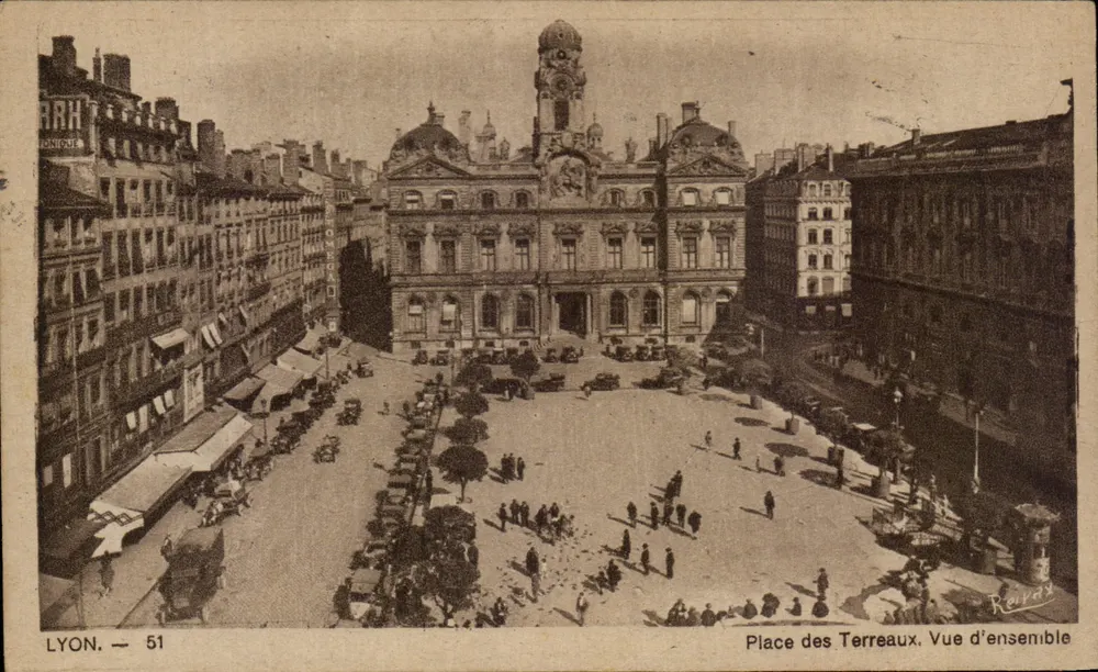 Lione — Piazza dei Terreux — Vista generale — Reirds - Recto