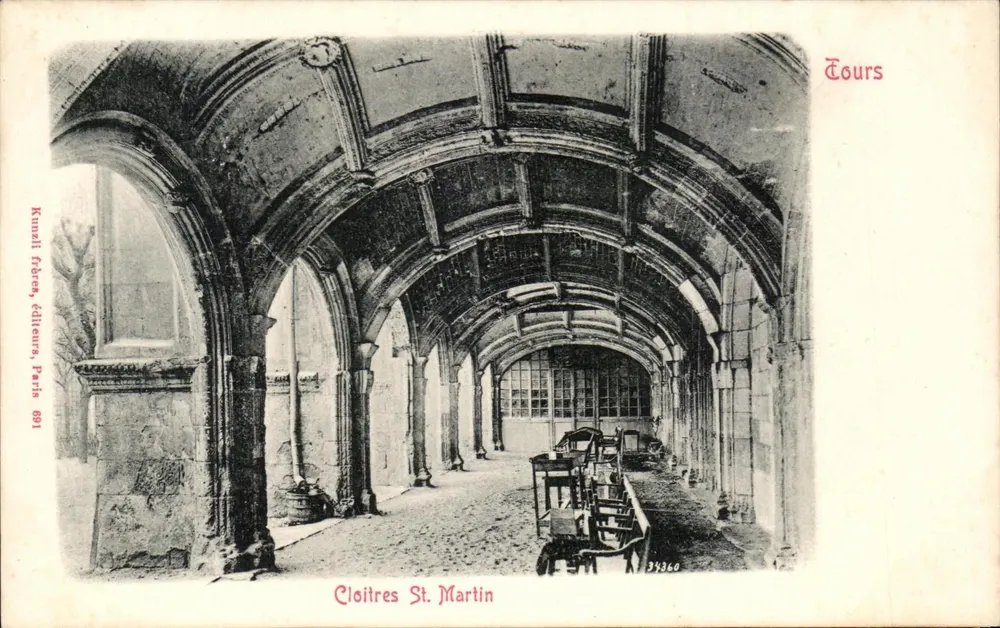 Cloisters de São Martinho — Tours — Kunzell Frères, editores, Paris 601 - Frente