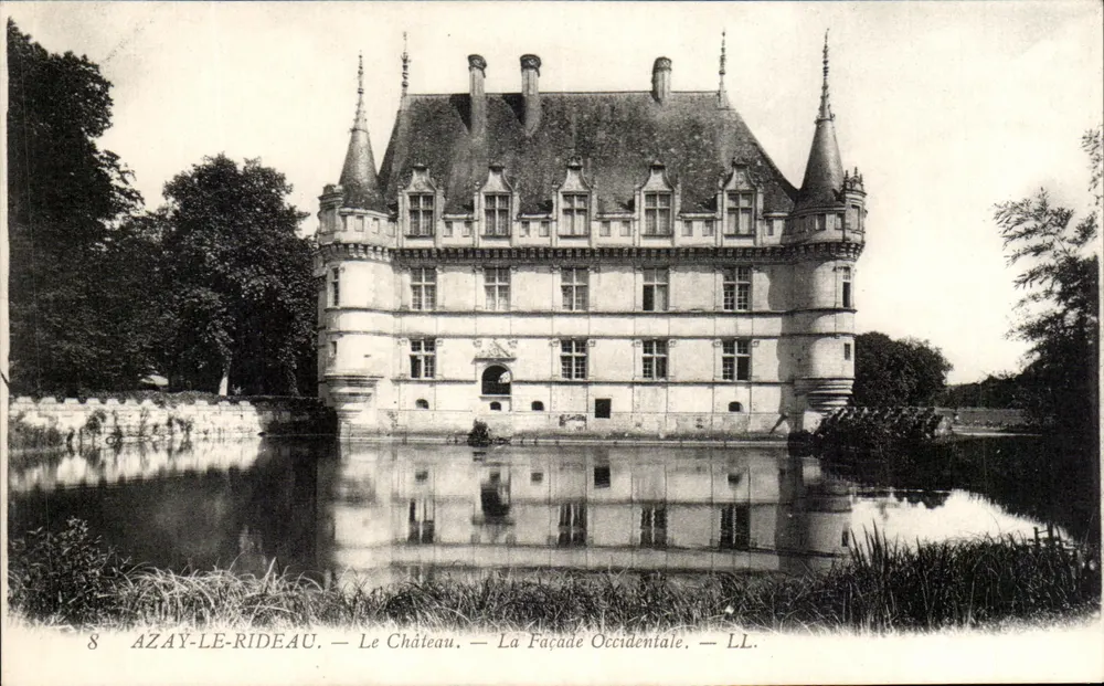 Azay-le-Rideau — Das Schloss — Die Westfassade — LL. - Vorderseite
