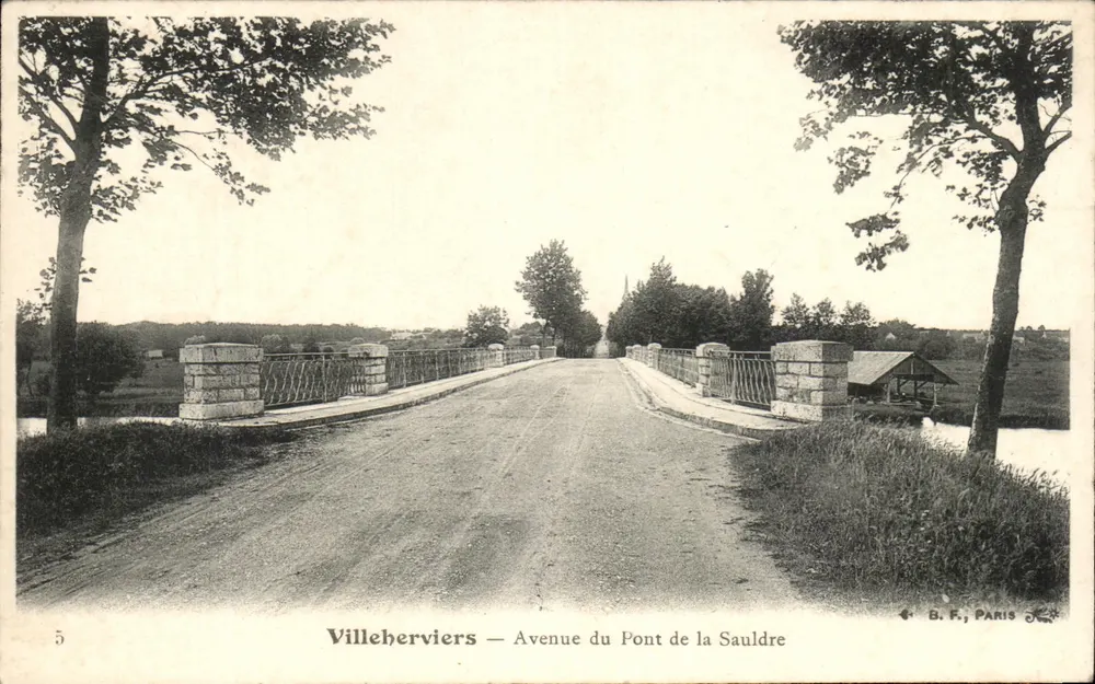 Villecherviers — Avenue des Pont de la Sauldre — B.F., Paris - Vorderseite