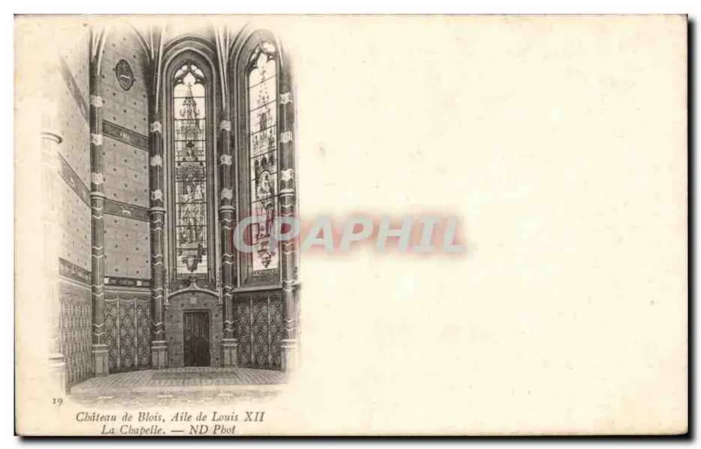 Schloss Blois, Flügel von Louis XII — Die Kapelle — ND Pbot - Vorderseite