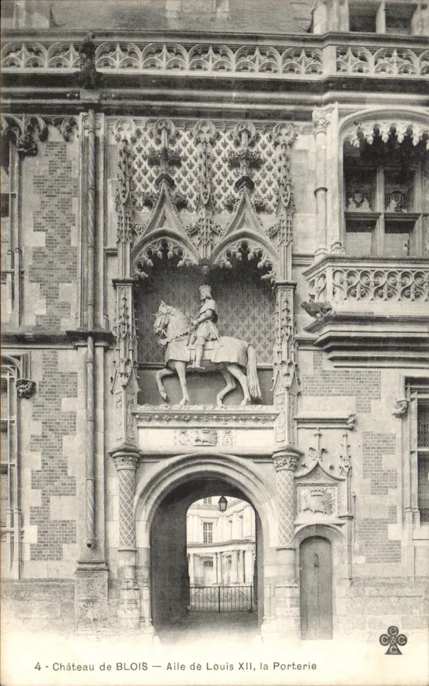 Schloss BLOIS — Flügel von Ludwig XII., die Porterie - Vorderseite
