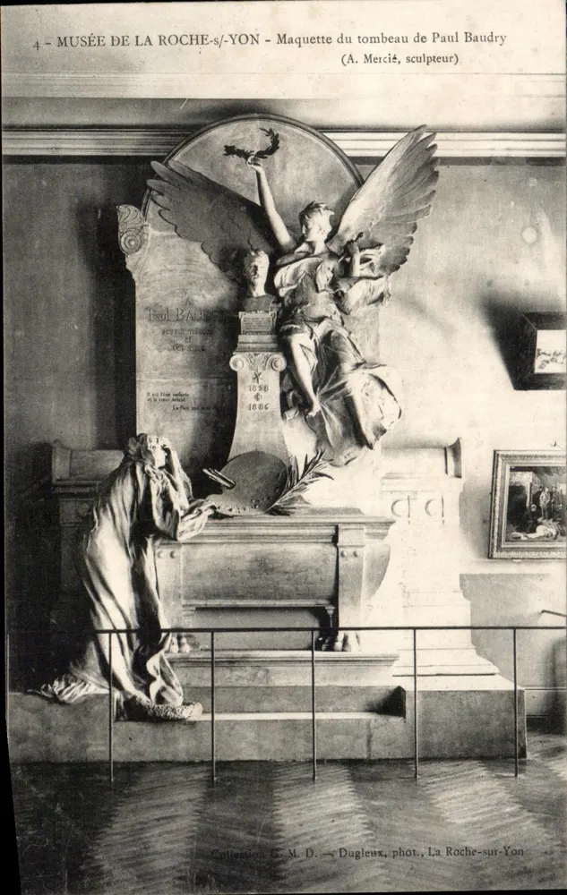Musée de La Roche-sur-Yon — Modell des Grabes von Paul Baudry — (A. Mercié, Bildhauer) - Vorderseite