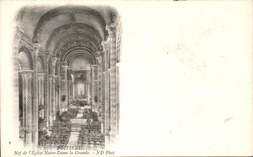 Nave der Kirche Notre-Dame la Grande - Poitiers — ND Phot, n°9 - Vorderseite