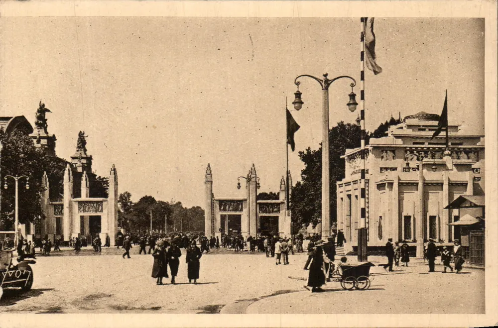 Internationale Ausstellung der dekorativen Künste — Eingangstor — Künstlerische Ausgabe YVON, Neully-sur-Marne - Vorderseite