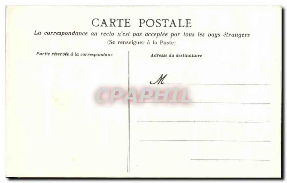 Lonzac — A Igreja — N.A. Pap. Prévost, editor, Saintes - Verso