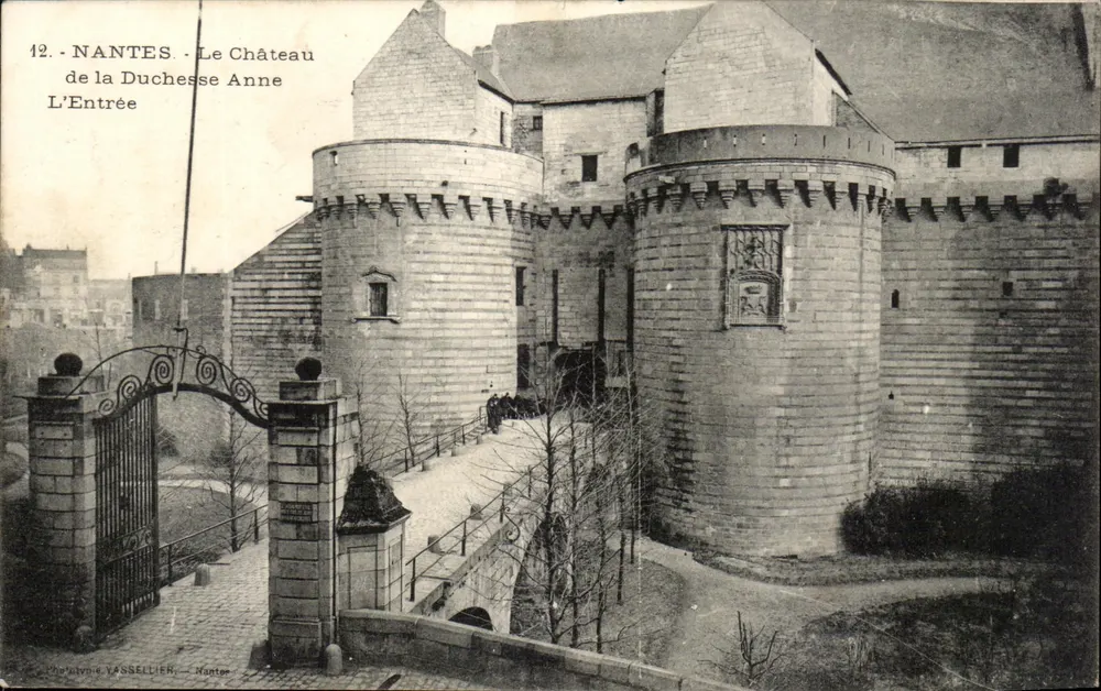 NANTES - Schloss der Herzogin Anne - Der Eingang — Photolynie VASSELLIER, Nantes, n°12 - Vorderseite