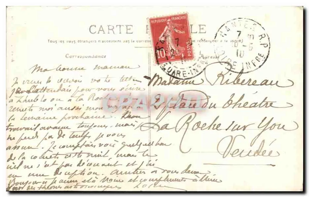 Sino da Igreja Ste-Croix — Nantes — Artaud-Nozaïs, n°307 - Verso