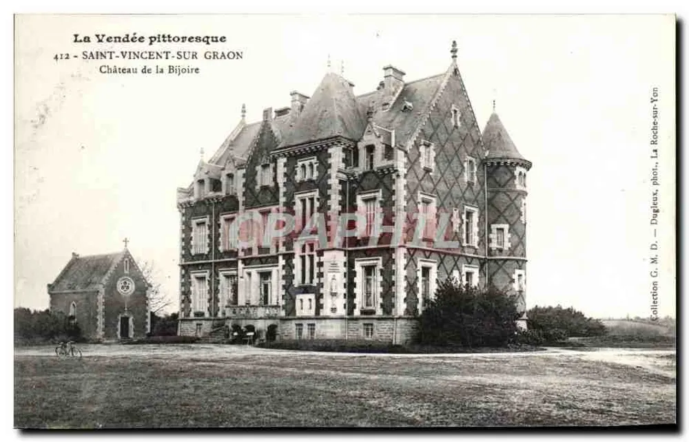 Château de la Bijoire — Saint-Vincent-sur-Graon — Collection G. M. D. — Dugleux - Vorderseite