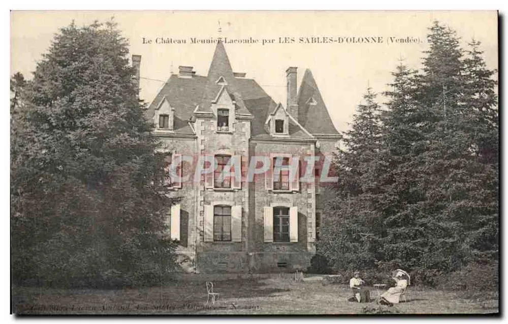 Schloss Meunier-Lacourbe — Les Sables-d'Olonne (Vendée) — anonymer Verlag, Nr. 347 - Vorderseite