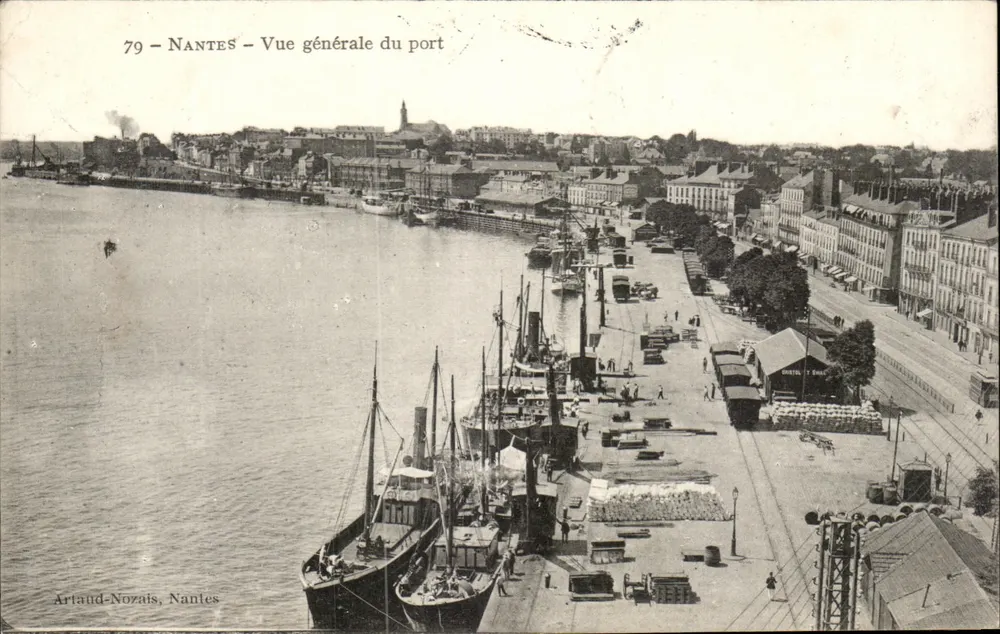 Nantes — Vue générale du port — Artaud-Nozais, Nantes, n°79 - Vorderseite