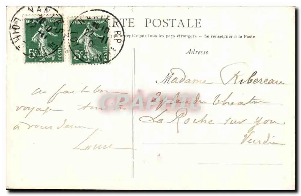 Nantes — Vue générale du port — Artaud-Nozais, Nantes, n°79 - Rückseite