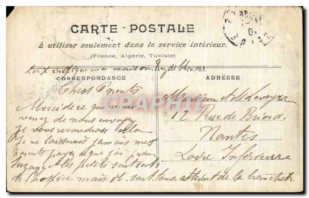 Colombes : Carrefour des 4-Routes — vue inondée — éditeur Taride, n° 1655 - Rückseite