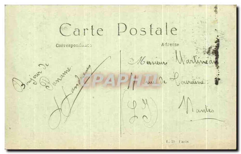 Paris — A Grande Roda e a Torre Eiffel — L.D. - Verso