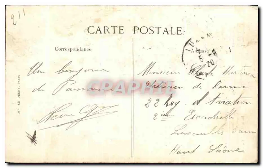 Paris - Grande Roda — 100 metros, construída para a Exposição Universal de 1900 — Editor MP LE DELET, n° 4253 - Verso