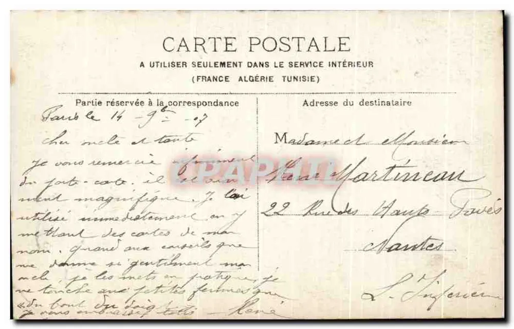 Paris - Champs-Élysées - L'Alcasar und das Pavillon Riche - Rückseite