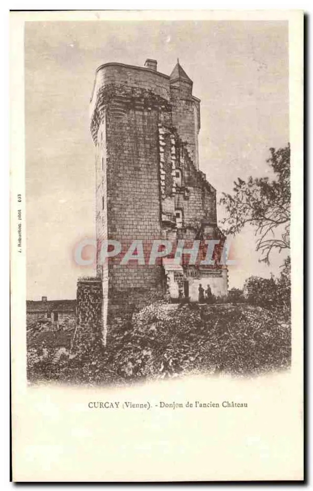 Curcay (Vienne) - Torre do antigo Castelo — J. Holbournon, n° 633 - Frente