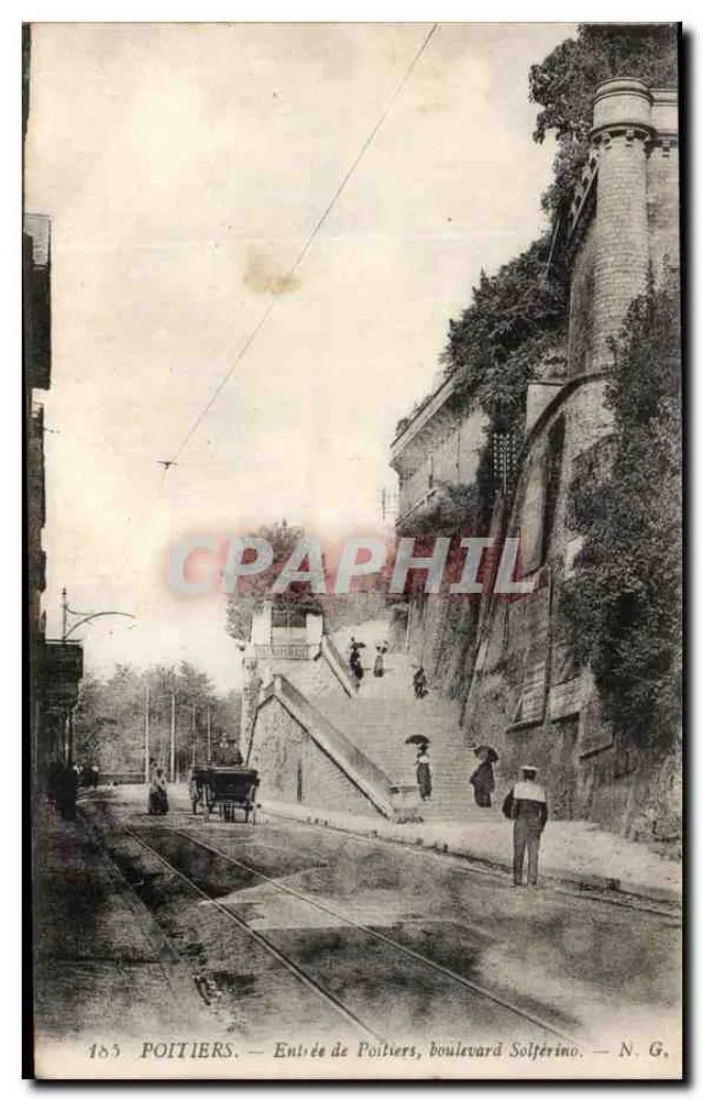 Poitiers — Eingang zu Poitiers, Boulevard Solferino — N. G. - Vorderseite