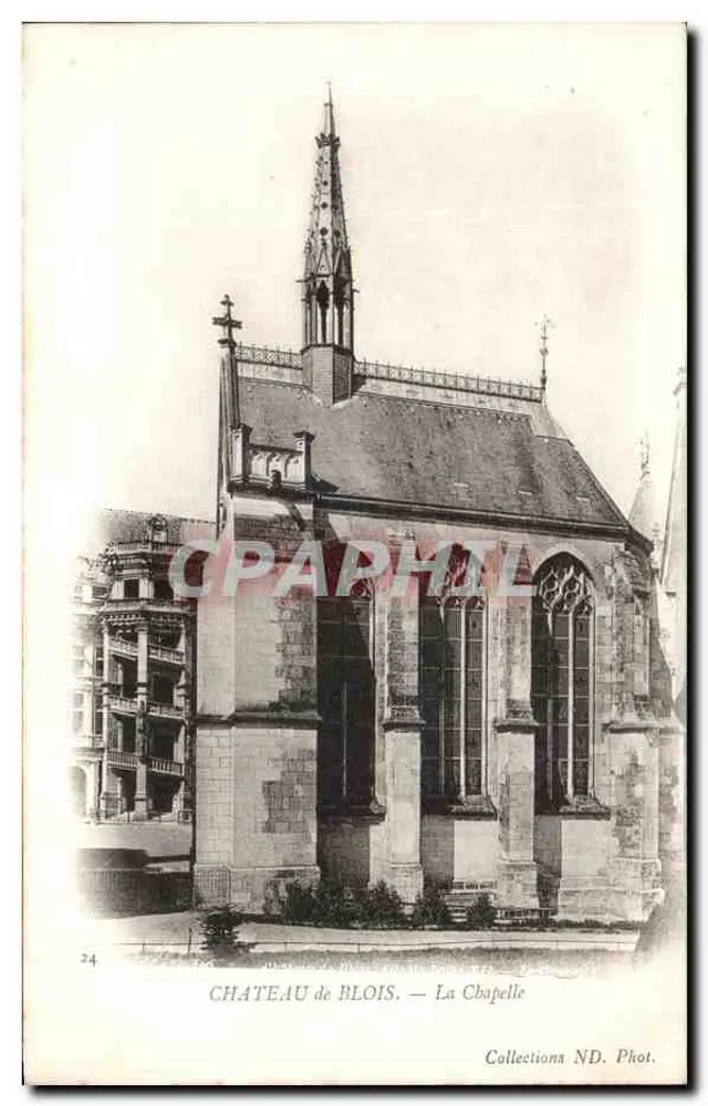 Castelo de Blois — A Capela — Coleções ND. Fot. - Frente