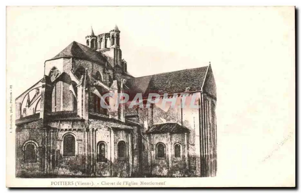 Poitiers (Vienne) - Chor der Kirche Montierneuf — A. Ribadachon, phot. Poitiers - 285 - Vorderseite