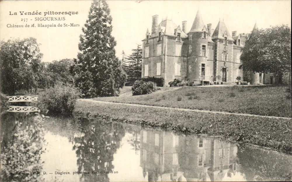 Schloss von M. Blanpain de St-Mars — Sigournais — Sammlung G.M.D. — Dugleux, La Roche-sur-Yon - Vorderseite