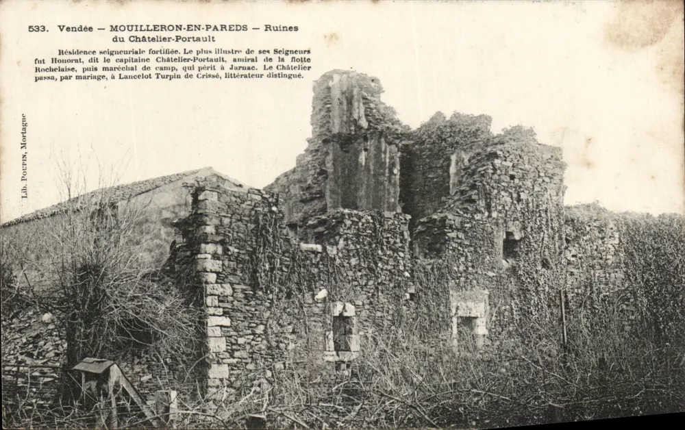 Mouilleron-en-Pareds — Ruinen von Châtelier-Portault — Lib. Pocron, Mortagne - Vorderseite