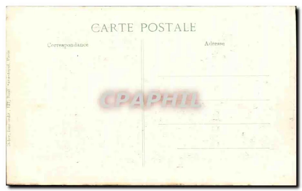 Reims — Rue de Lille — Ruínas após 1914 — 8ª Série - Verso