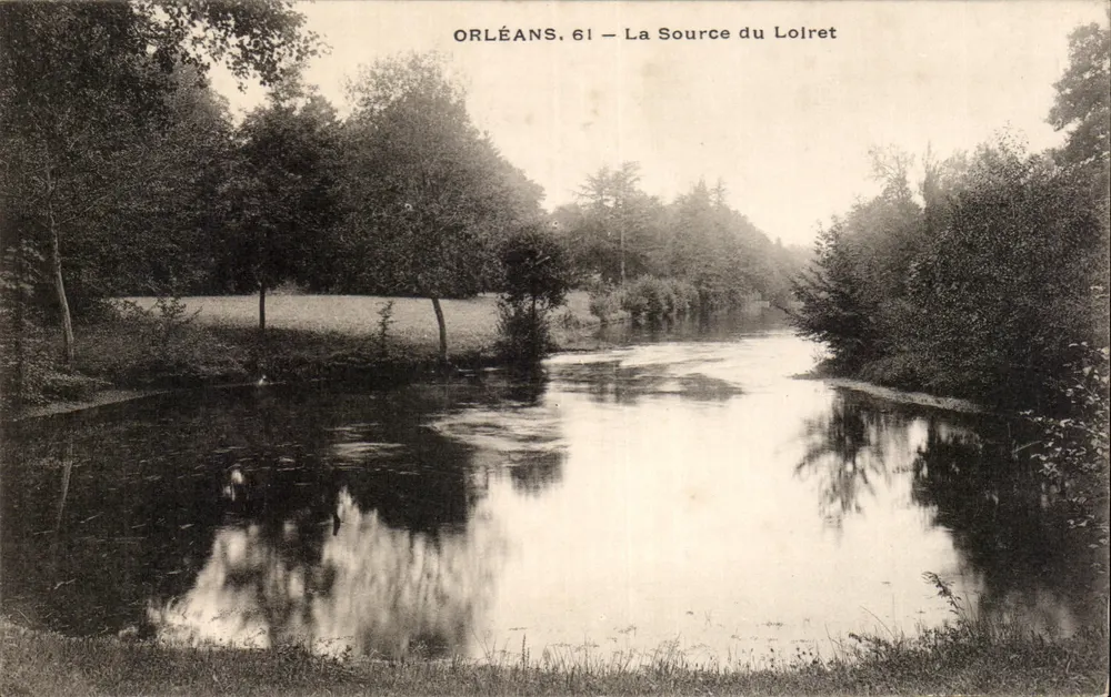Orléans, 61 — A Fonte do Loiret - Frente