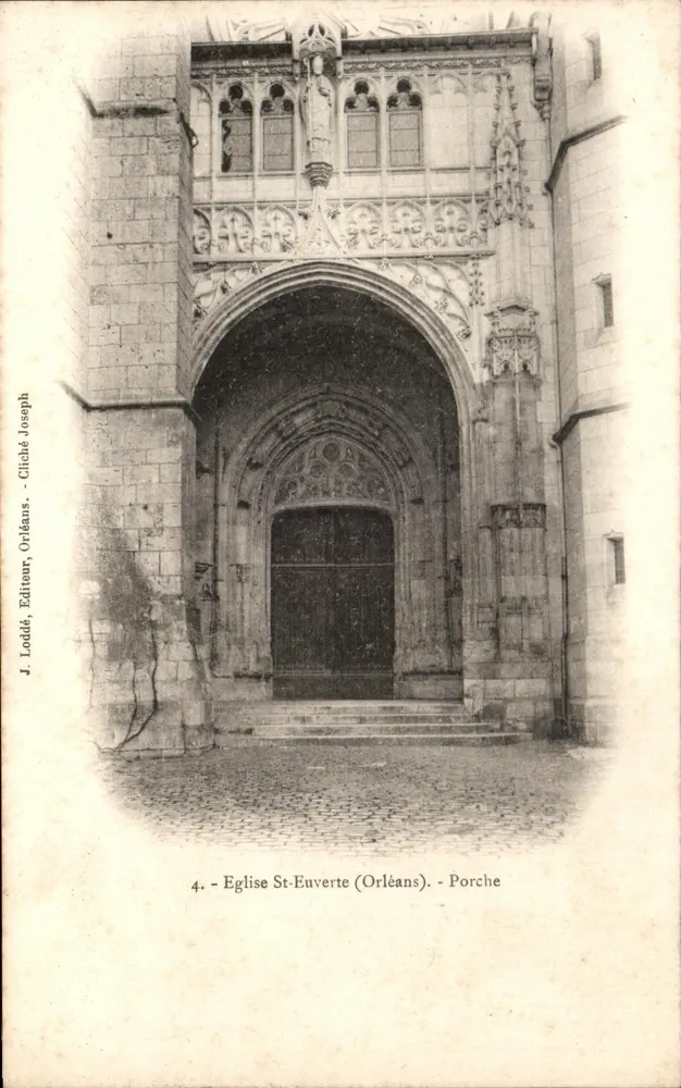 Kirche Sainte-Euverte (Orléans) — Portal — J. Loddé, Verleger, Orléans - Vorderseite