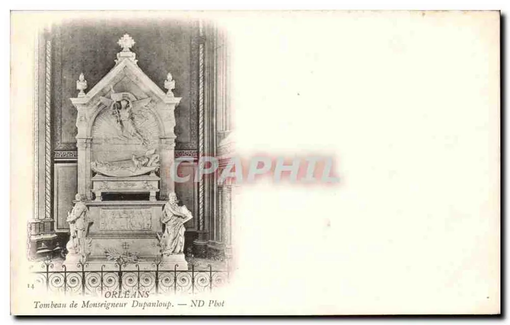 Grabmal des Monsieur Dupanloup — Orléans — ND Phot - Vorderseite
