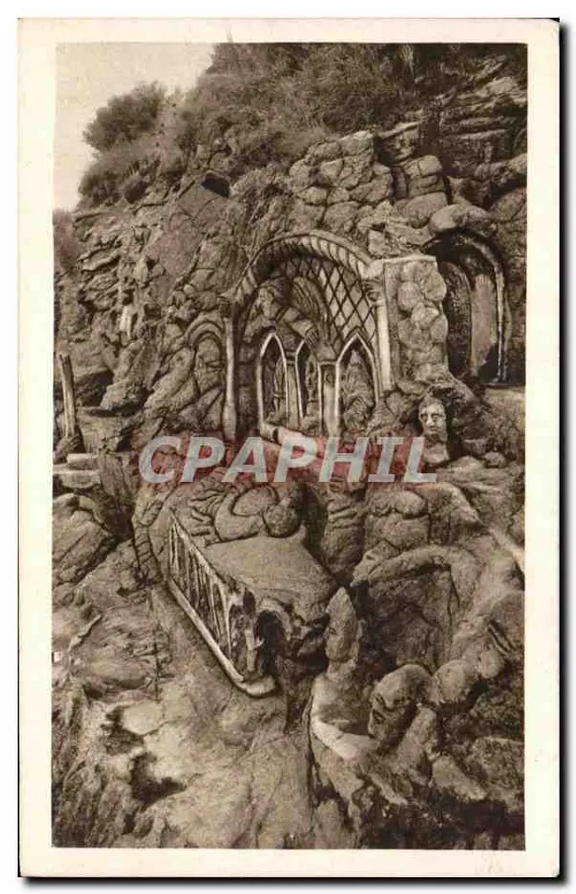Côte d'Émeraude - ROTHÉNEUF (I.-et-V.) — 17 - Die gemeißelten Felsen — Das Grab von Saint Budoc - Vorderseite