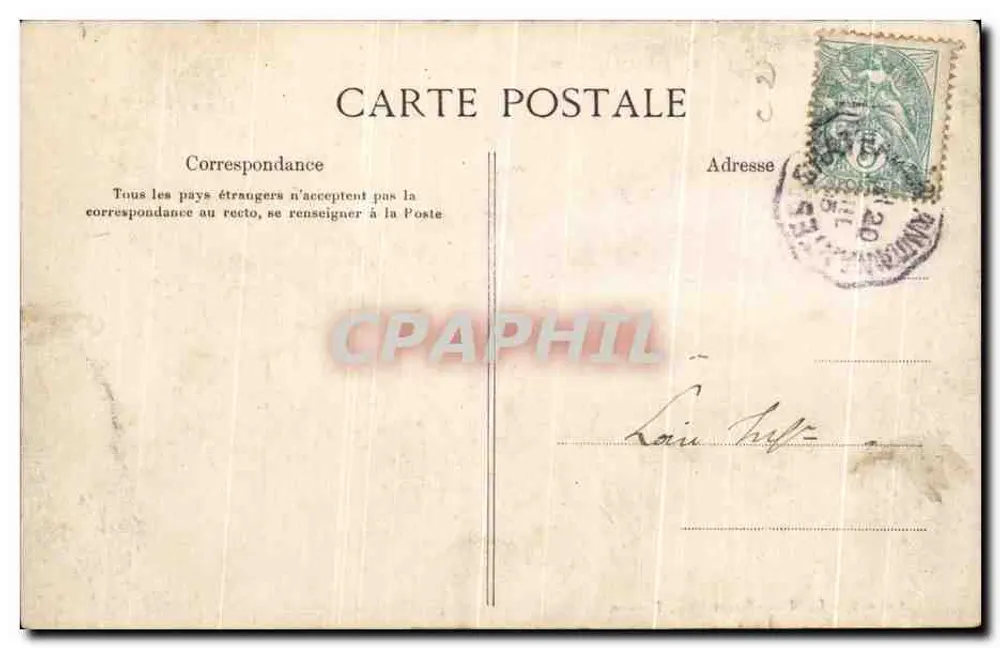 Rennes — Vista geral, tirada do Thabor — G.F. n°1002 - Verso