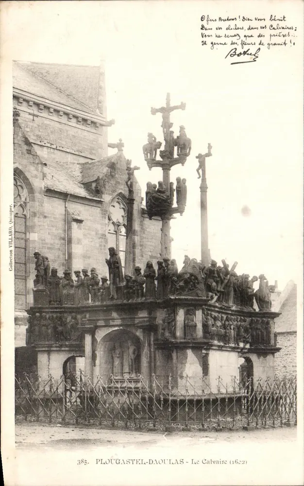 Plougasnél-Daoulas — O Calvário (1622) — Coleção Villarou, Quimper - Frente