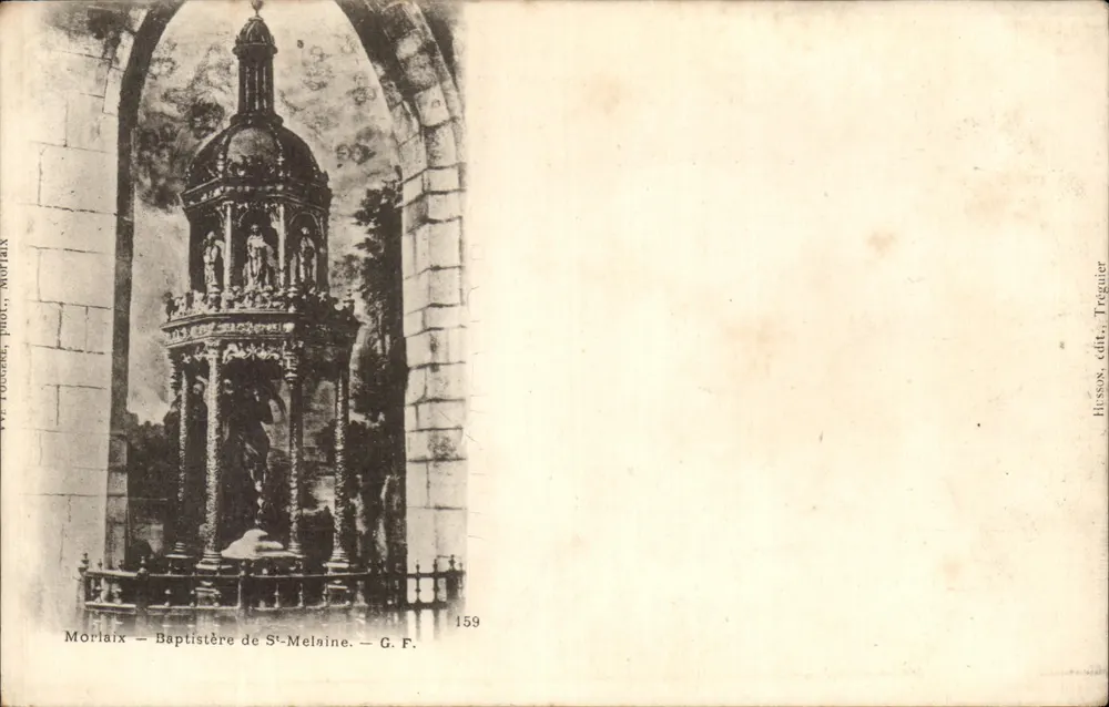 Morlaix - Baptistério de São Melaine — Hissox, editora Treguier, n°159 - Frente