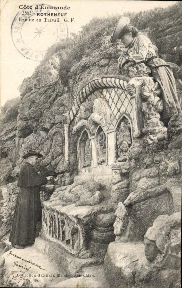 Das Ermitage im Werk — Côte d'Émeraude, ROTHENEUF — G.F. — Collection GERMAIN fils aîné, Saint-Malo - Vorderseite