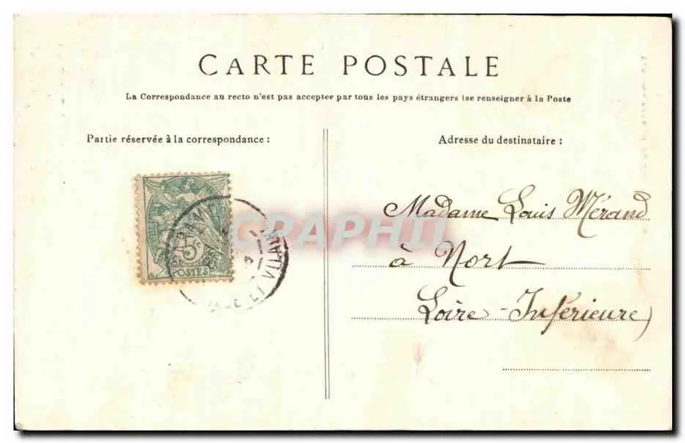 Das Ermitage im Werk — Côte d'Émeraude, ROTHENEUF — G.F. — Collection GERMAIN fils aîné, Saint-Malo - Rückseite