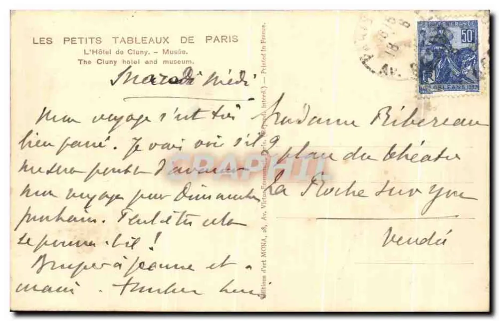 O Hotel de Cluny — Museu — edição MONA, n° 286 - Verso